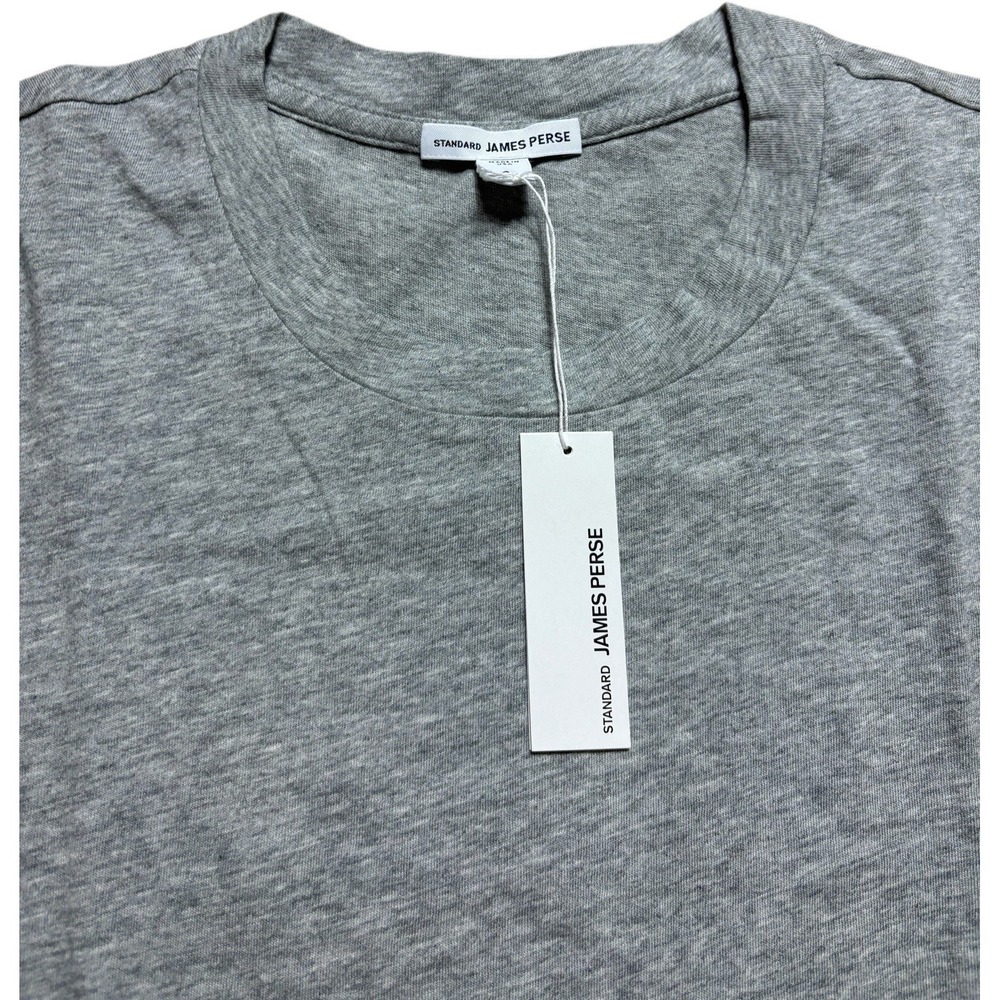 James Perse Women's Size 3 Standard Gray Short Sleeve T Shirt Made In USA NWT - Picture 2 of 7